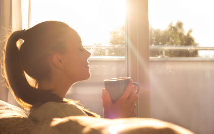 Kaffee am Morgen für gute Stimmung